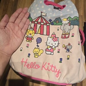 Hello Kitty Sanrio Drawstring Bag - Pink and White